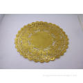 12inch Gold Foil Metallic Round Paper Doilies